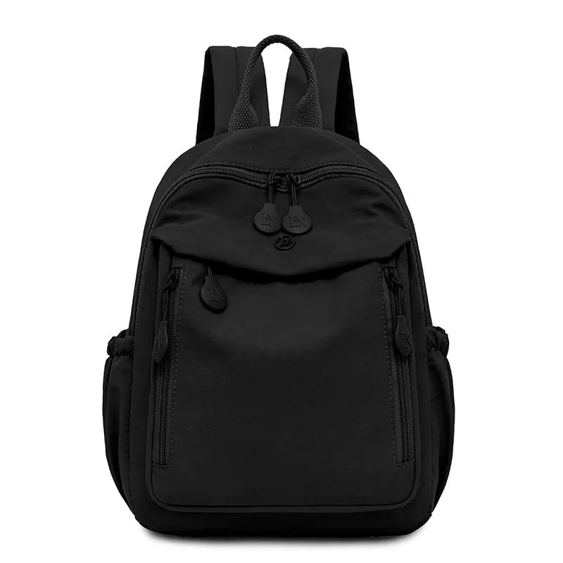 sac à dos décontracté multicolore léger pour femme, sac à bandoulière tendance, sac d'école pour les trajets quotidiens, sac essentiel pour les voyages