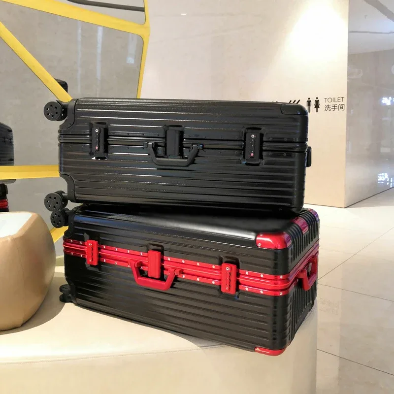 valise grande capacité 3:7, 34 pouces, en abs + pc épaissi, avec cadre en aluminium, serrure à combinaison, bagage à roulettes, valises de cabine 20 pouces