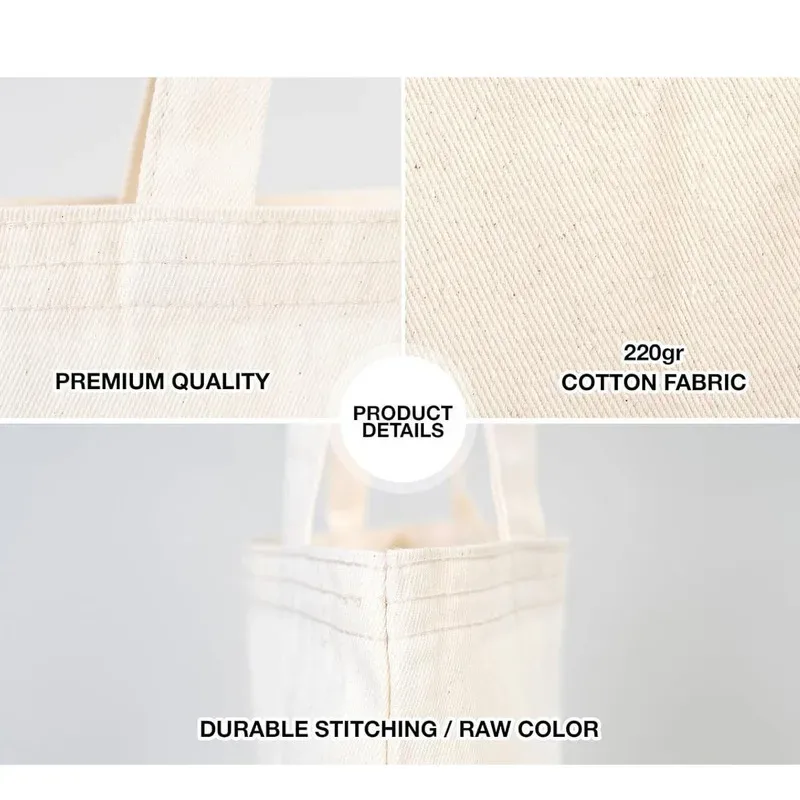 pack 10/50/100 pièces sac fourre-tout en toile personnalisé personnalisé réutilisable coton événements d'affaires promotions logo en vrac imprimé shopping