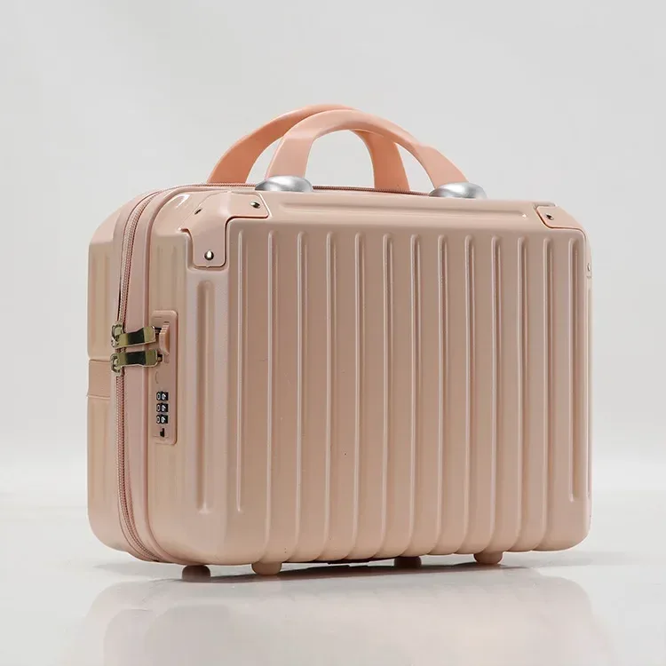 valise légère et portable de grande capacité pour femme, sac de rangement de cosmétiques à fermeture éclair, mini valise d'embarquement, 16 pouces