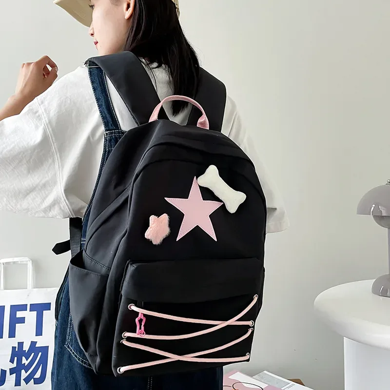 sac à dos japonais y2k pour adolescentes, cartable d'étudiant, kawaii, décontracté, harajuku, voyage, pour femme