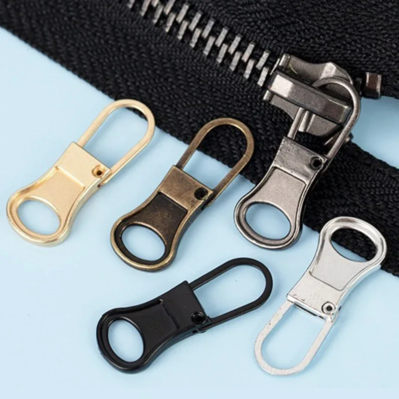 extracteur de fermeture éclair détachable de remplacement, serrure pour veste, robe, sac à bagages, kit de réparation de tête de fermeture éclair en métal, bricolage