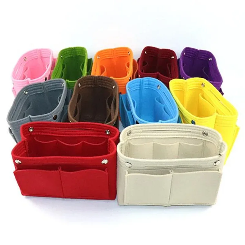 sac de maquillage à insertion multifonction pour femmes, sac à main intérieur de voyage, sacs à cosmétiques pour dames, organisateur de rangement portable, fourre-tout 2024
