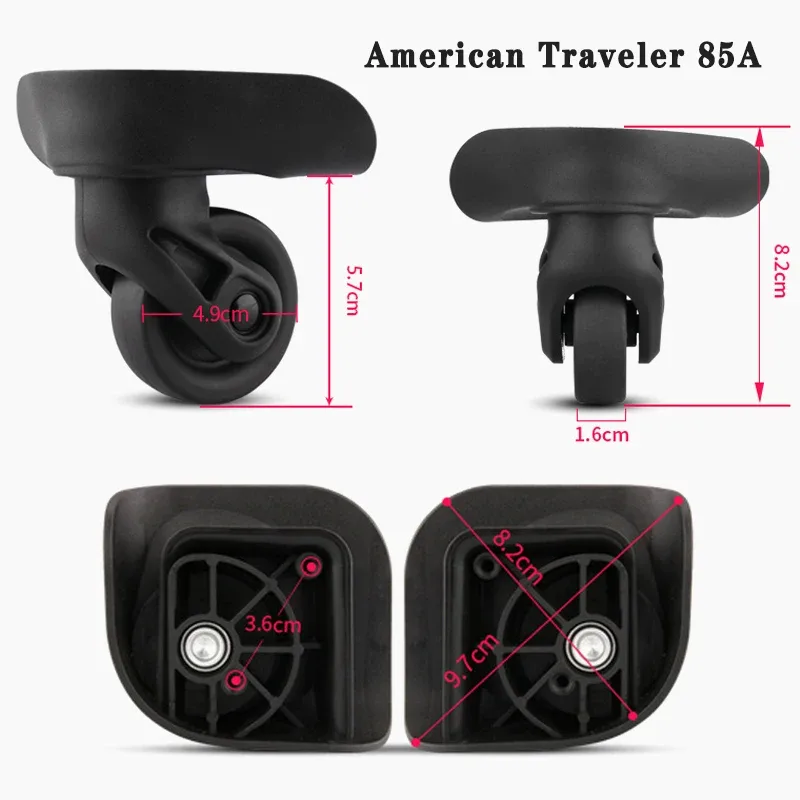 american traveler 85a valise accessoires remplacement roue universelle valise roue jx9054 valise rouleau résistant à l'usure