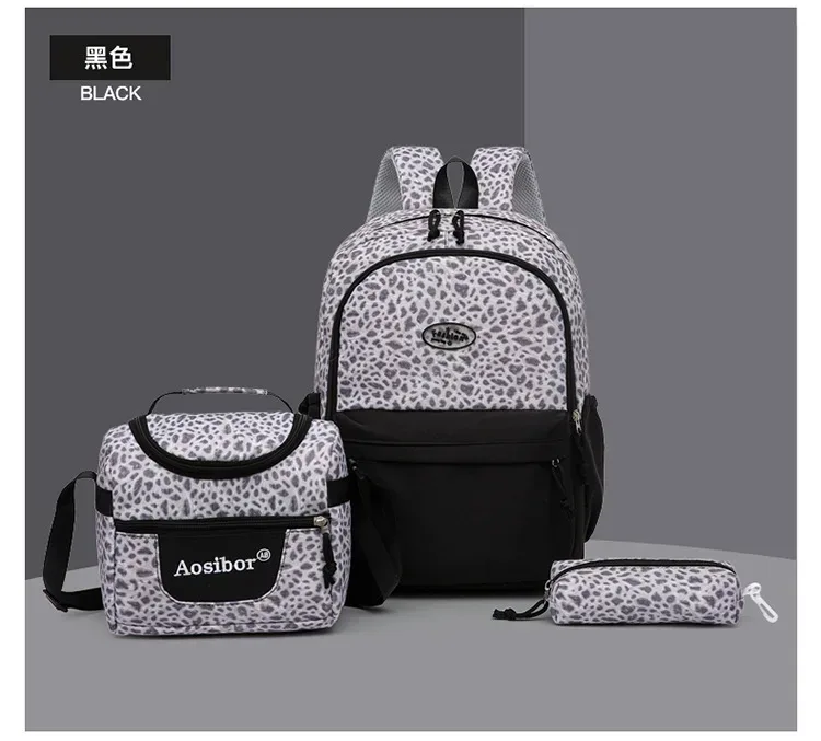 sacs d'école pour adolescentes, sac de voyage imprimé pour enfants, sac à dos orthopédique 3 pièces/ensemble