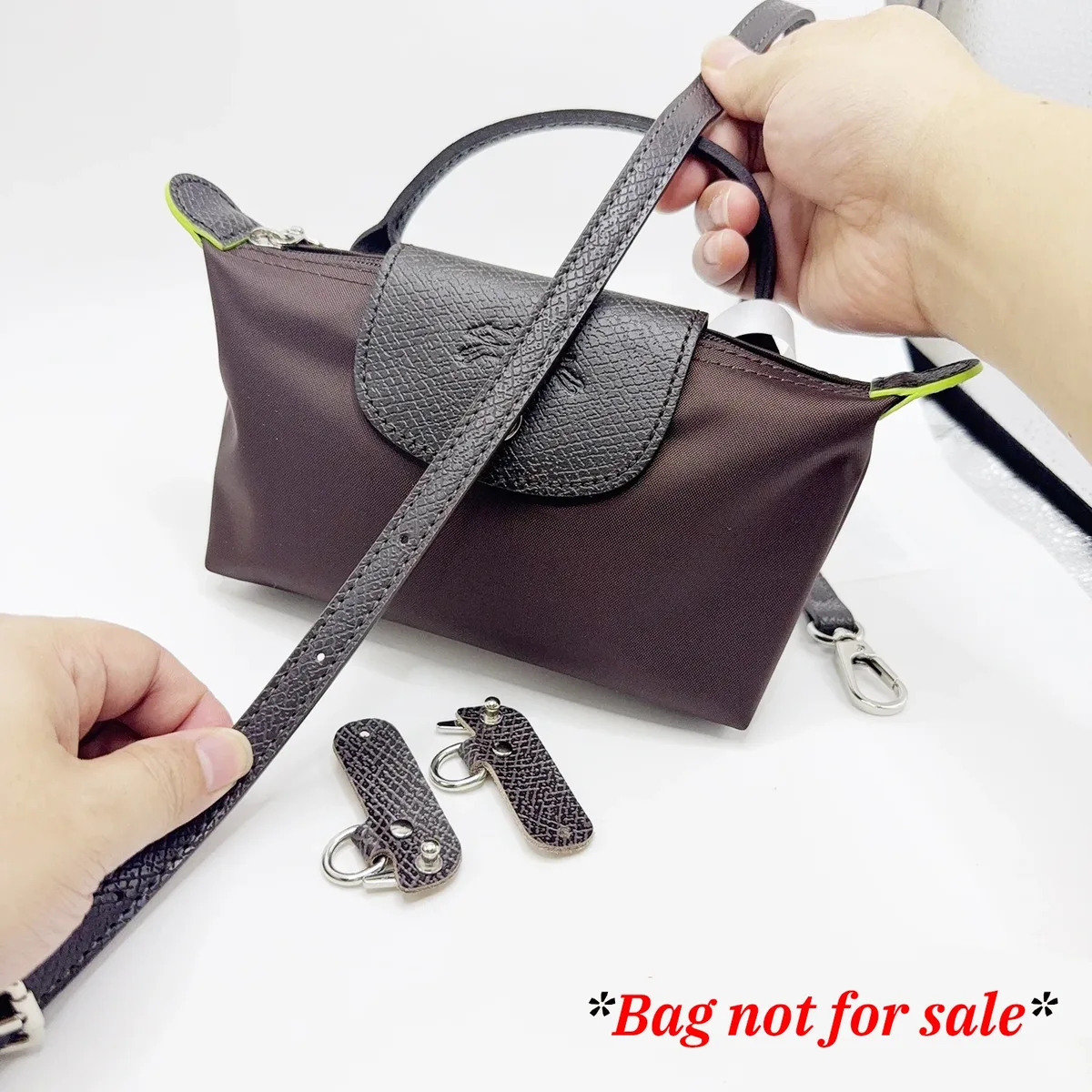 sangle de sac accessoires de transformation pour longchamp moka mini sac bandoulière en cuir synthétique sangles de ceinture à bandoulière
