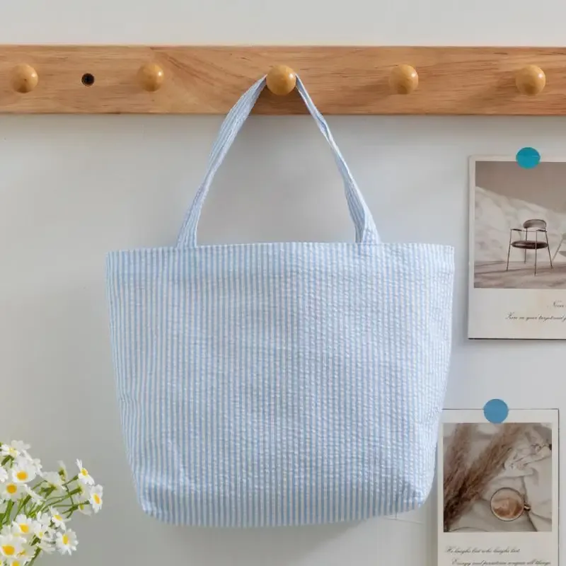 1 pcs sac fourre-tout à motif rayé tendance, sac à bandoulière matelassé polyvalent, sac de shopping de grande capacité