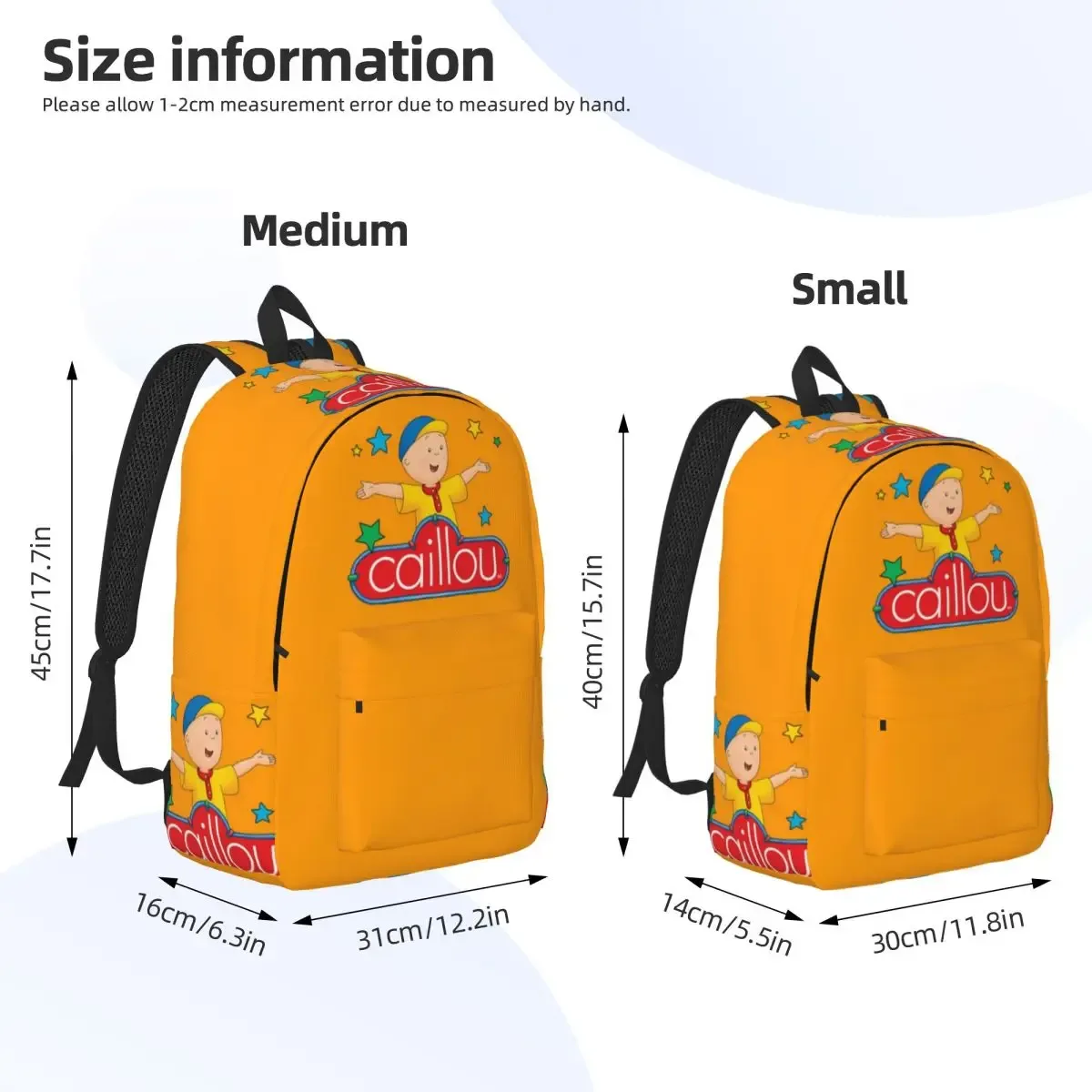 baby friend c-caillou – sac à dos léger à la mode pour hommes et femmes, sac à bandoulière pour ordinateur portable