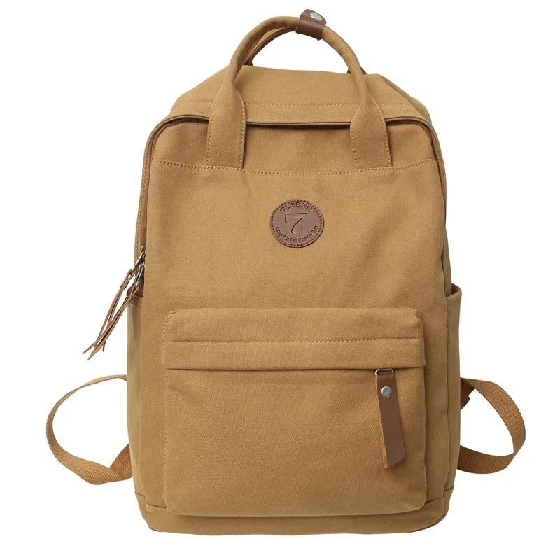 sac à dos de collège en toile pour hommes et femmes, sac de livre de voyage rétro, sacs d'école vintage pour filles et garçons, ordinateur portable étudiant, mode féminine, nouveau