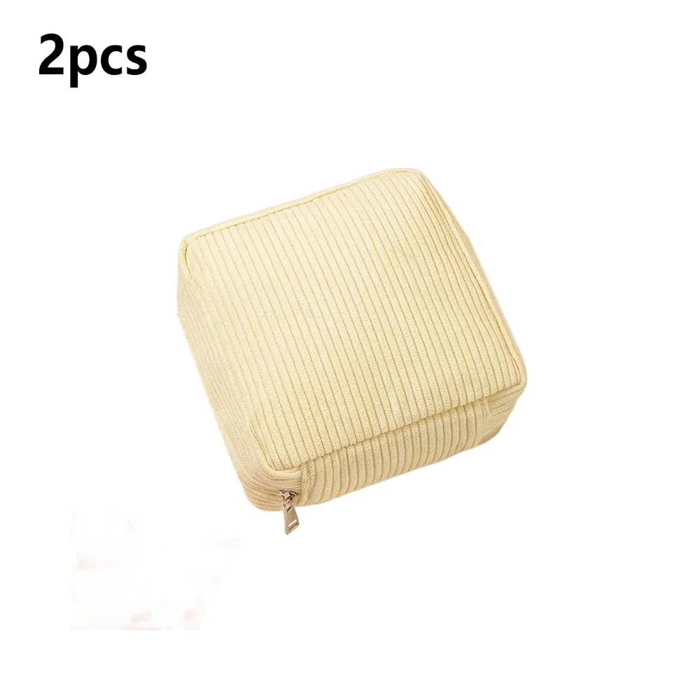 mini trousse de toilette, trousse d'urgence, trousse à cosmétiques esthétique, petite trousse de maquillage, trousse à serviettes hygiéniques en velours côtelé pour femmes