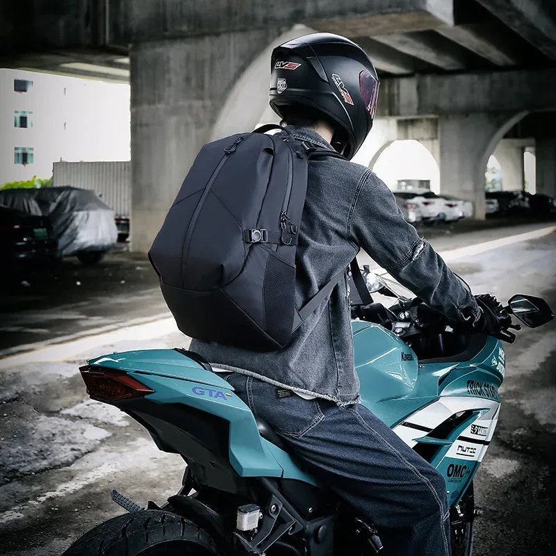 sac à dos de moto étanche pour casque, pour hommes et femmes, grande capacité, cyclisme, voyage, ordinateur portable, sac de rangement réfléchissant