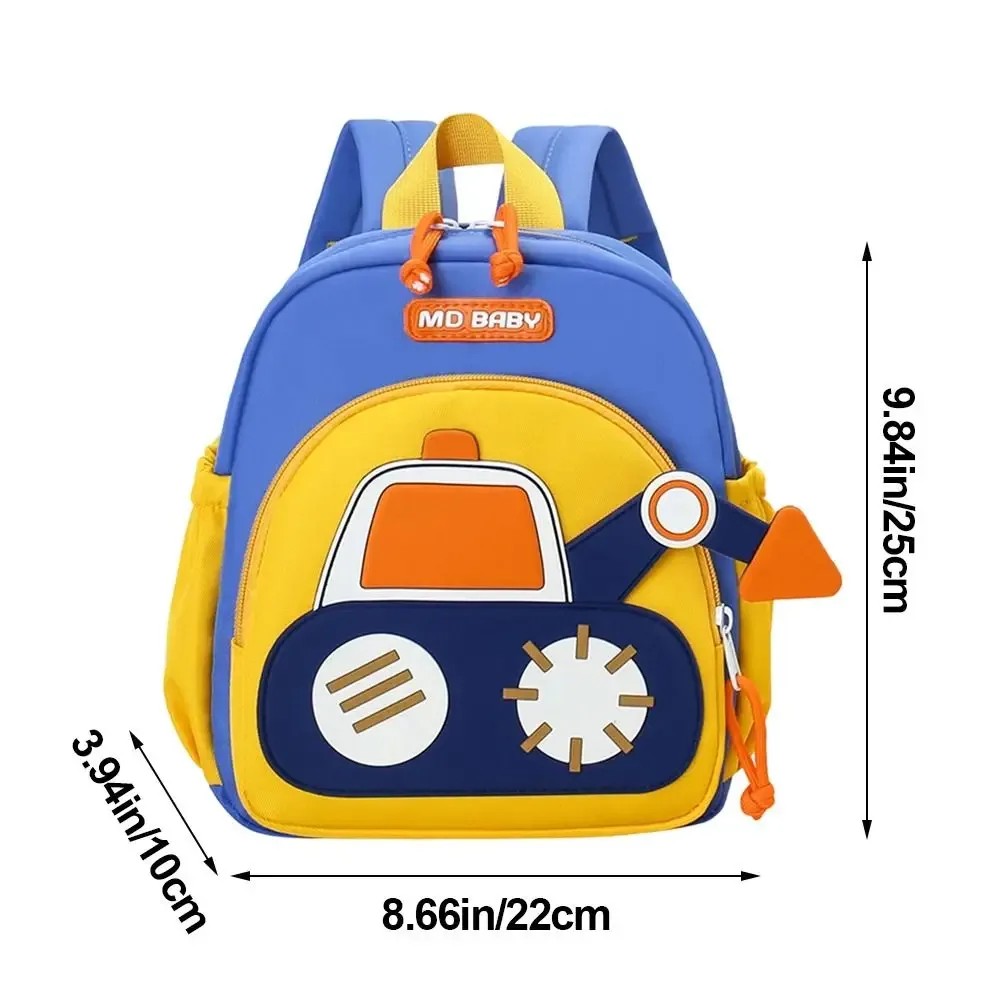 Mini sac à dos pour tout-petits garçons, résistant à l'eau, pour soulager le fardeau, sac à dos de maternelle, dessin animé excavateurs, résistant à l'usure