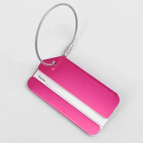 nouvelle mode étiquettes de bagages en alliage d'aluminium femmes hommes bagages de voyage valise nom porte-étiquette accessoires de voyage