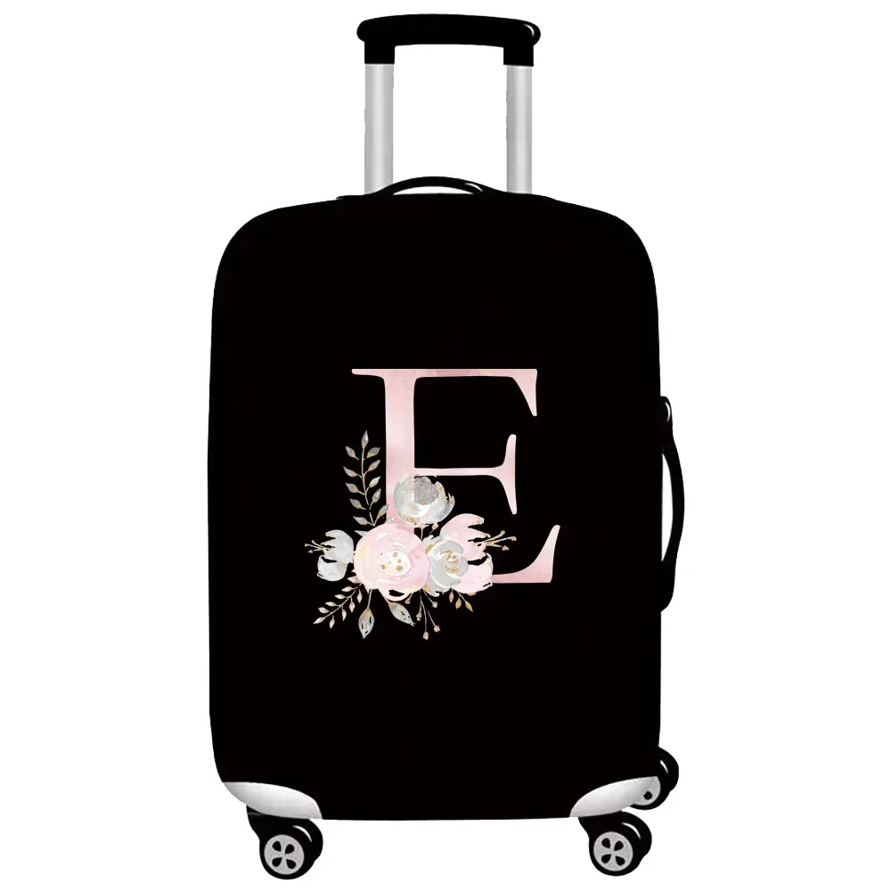 optics-juste de protection élastique pour bagages, housses de valise trempées, housse de chariot, accessoires de voyage, série pink flower, 18 "-32"