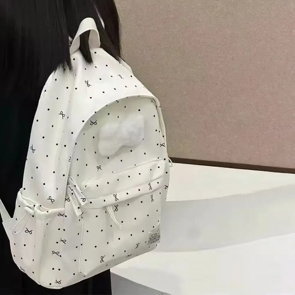 nouveau sac à dos à nœud de grande capacité, ultra-léger et respirant pour filles, sacs à livres en nylon pour étudiants