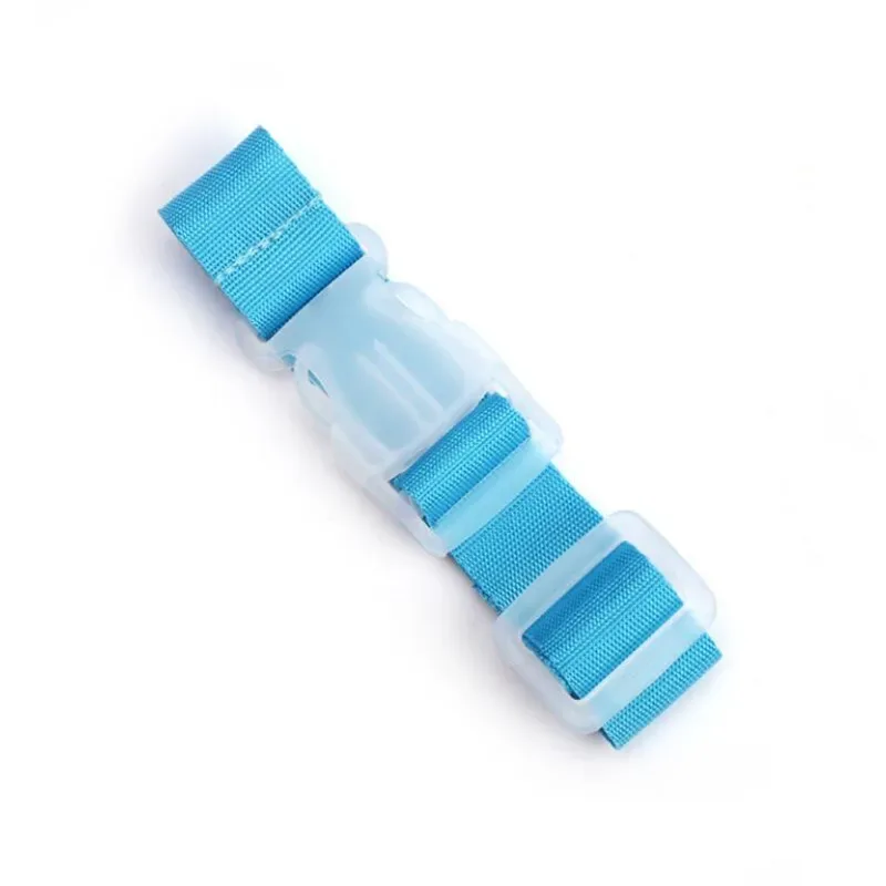 2 sangles de bagage réglables colorées en nylon, ceinture de sécurité pour bagages, boucle à bouton, accessoire de voyage pour valise d'avion