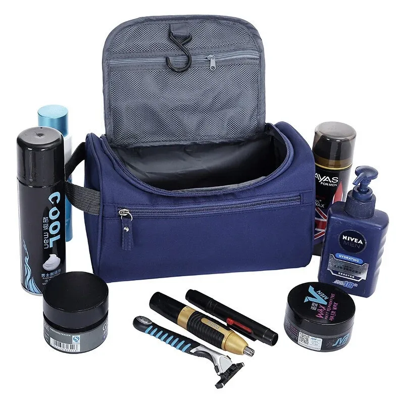 trousse de toilette de voyage suspendue, organisateur cosmétique étanche grande capacité, sac de maquillage pour hommes et femmes