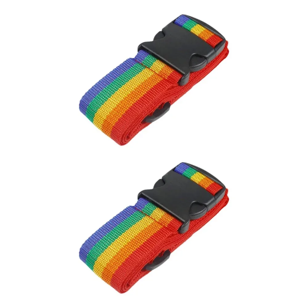 nouveau sangles de bagage droites pour valise, ceinture de bagage avec boucle de déverrouillage réglable, accessoire de voyage facilement identifiable
