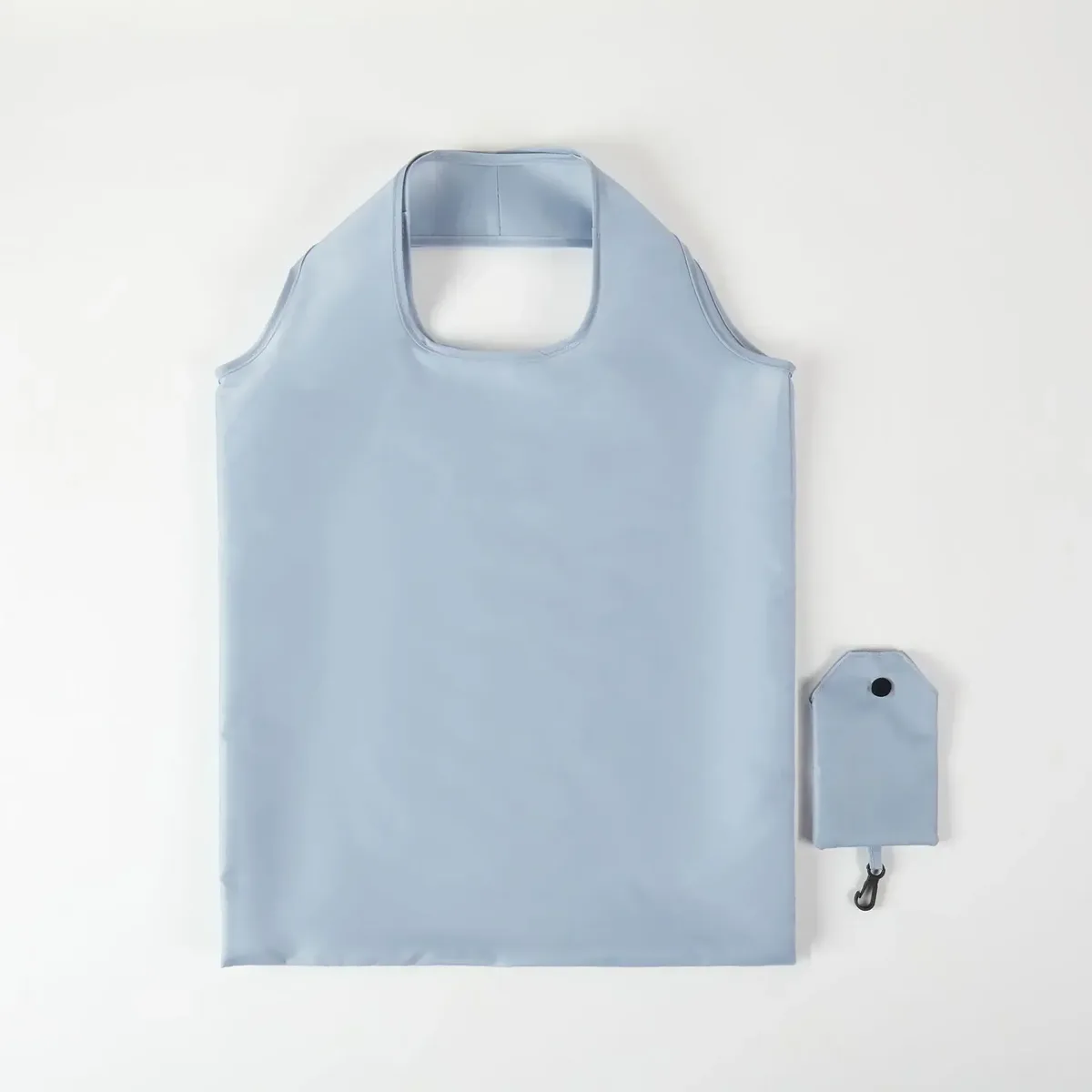 sac de courses réutilisable pour femmes et hommes, sac d'épicerie pliable en nylon, sac fourre-tout écologique, sacs à main de couleur unie