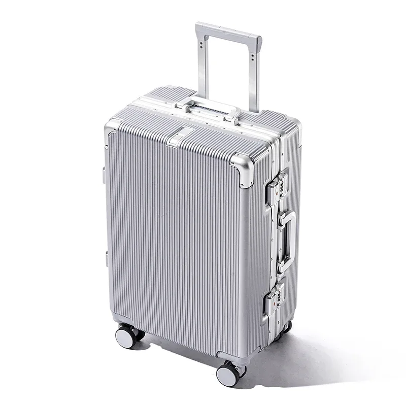Valise de voyage multifonctionnelle 16 "/20"/22 "/24"/26 "/28", bagages roulants à la mode, cadre en aluminium, boîtier de chariot avec roues d'embarquement
