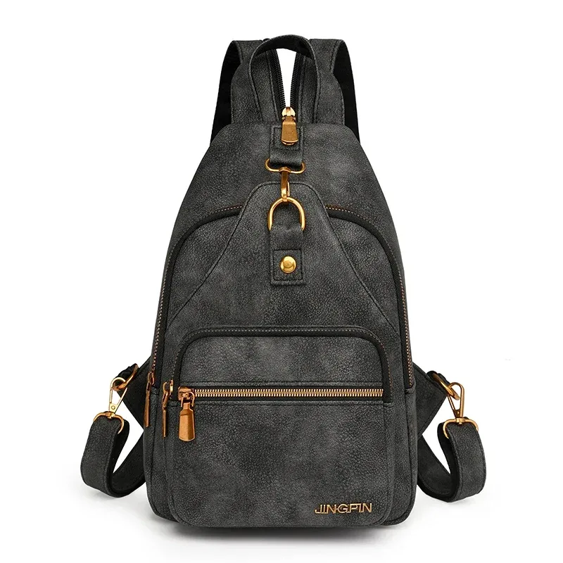 sac à dos rétro concis en pu pour femmes, sac de voyage polyvalent de grande capacité, à la mode, sens avancé, décontracté, nouvelle collection 2025