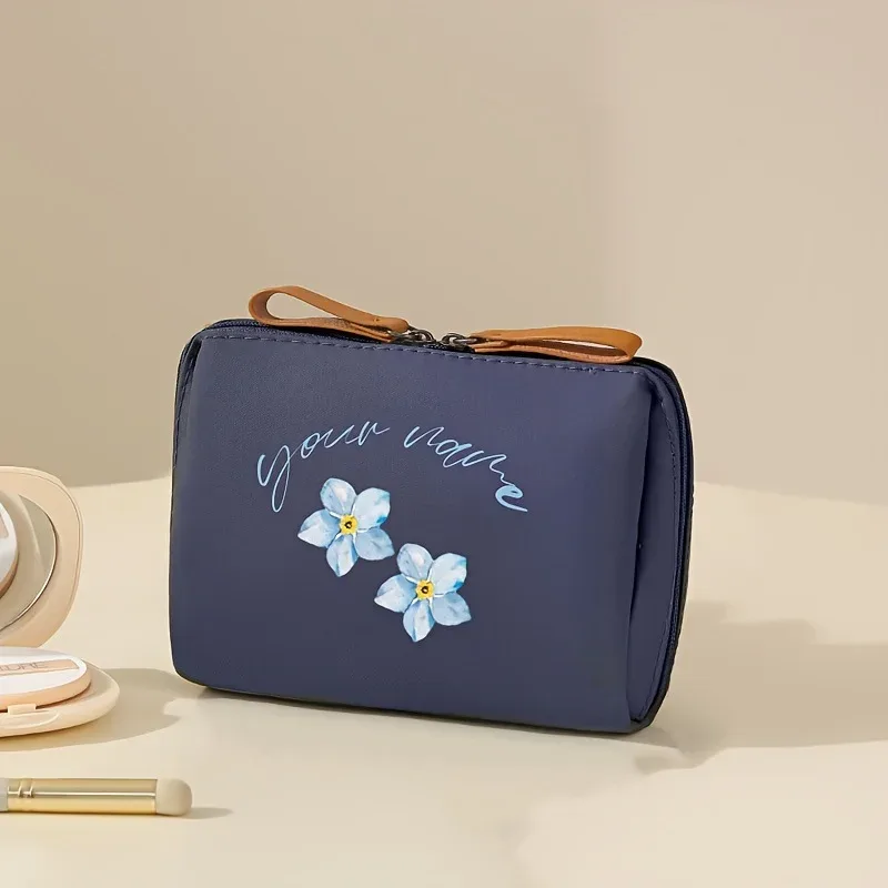 trousse de toilette étanche de style coréen pour femme, trousse de maquillage solide, trousse de maquillage en poudre, trousse de maquillage de luxe, document cosmétique, nouveau, 2024