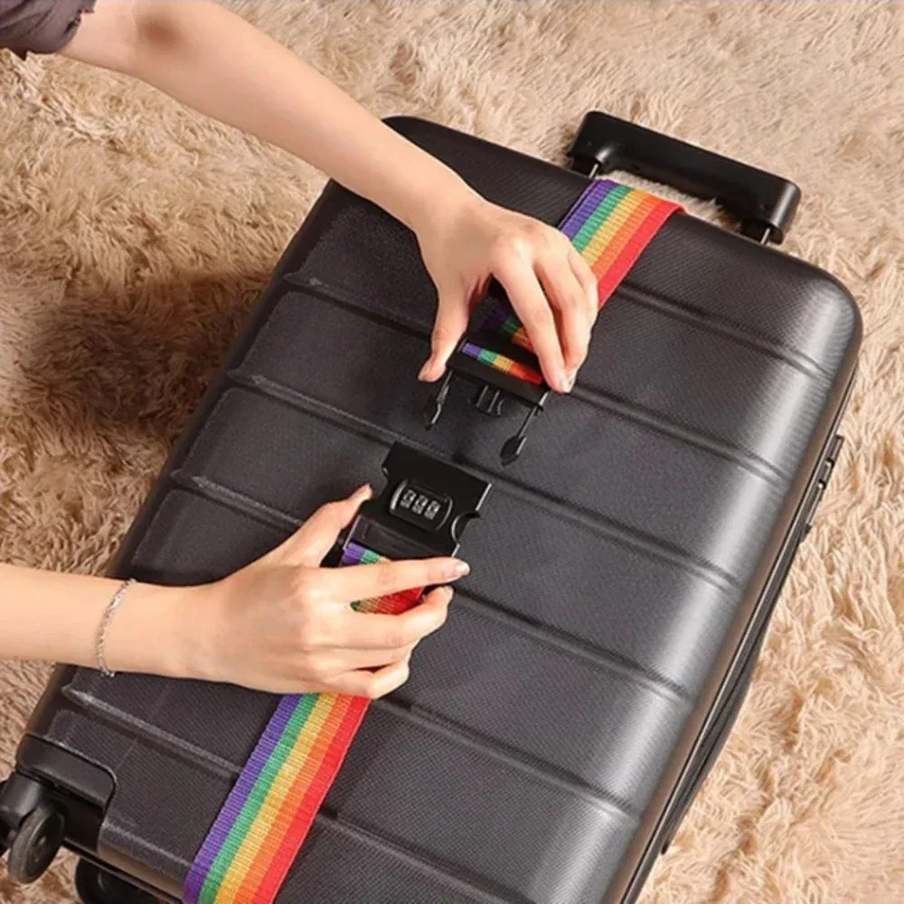 nyxia bagages réglables un mot emballage ceinture de bagage portable flexible sûr voyage essentiel bagages avec accessoires de bagage