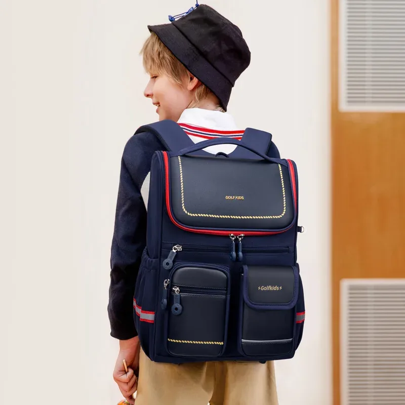sac à dos d'école primaire golf pour enfants, sac à dos pour enfants, sac à dos pour enfants, garçons et filles, 3 inspectés année, 1, 2, 6