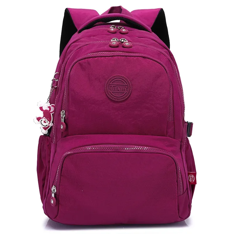 tegaote sac à dos de voyage pour hommes, sac à dos en nylon imperméable, mochila feminina, sacs d'école pour adolescents, garçons et enfants