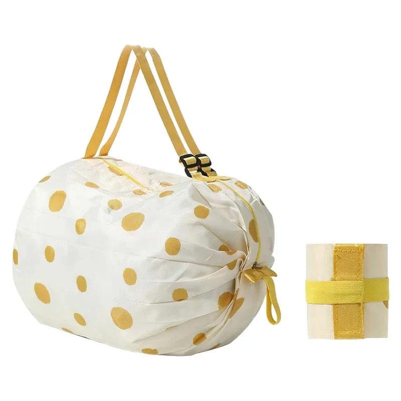sacs de courses pliables, 1 pièce, sac de rangement pliable avec poignée, sacs à main de camouflage de voyage portables, sac en nylon de grande capacité