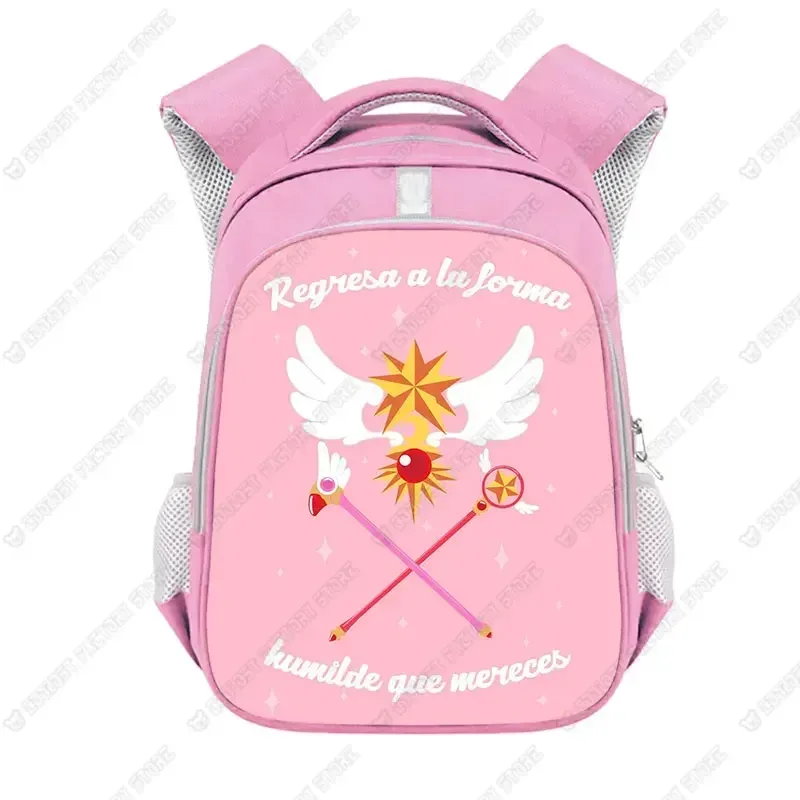 anime anime cardcaptor sakura sac à dos pour adolescente filles enfants sacs d'école femmes sacs à dos d'ordinateur portable enfants maternelle sac cadeau
