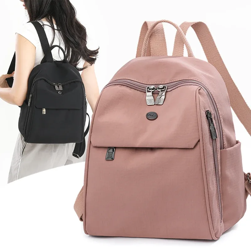 sac à dos en nylon pour femmes, nouvelle mode, petit, léger, décontracté, grande capacité, sacs à bandoulière de marque de styliste, fourre-tout pour un usage quotidien
