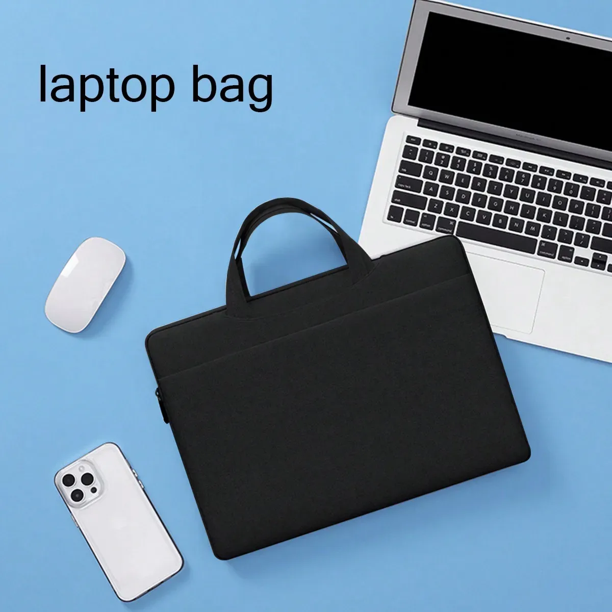 Sac pour ordinateur portable professionnel, mallette, imperméable, simple, portable, sacoche multifonctionnelle pour ordinateur, sac pour ordinateur portable deux-en-un