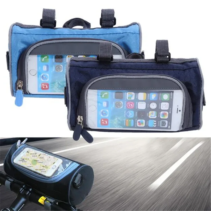 sacs de vélo de montagne personnalisés, sacoches de vélo à écran tactile, étui de téléphone de cyclisme, tube avant de vélo de route, sac d'intervalles de guidon