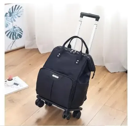 sac de voyage à roulettes pour femme, oxford, grande capacité, valise à roulettes, sr