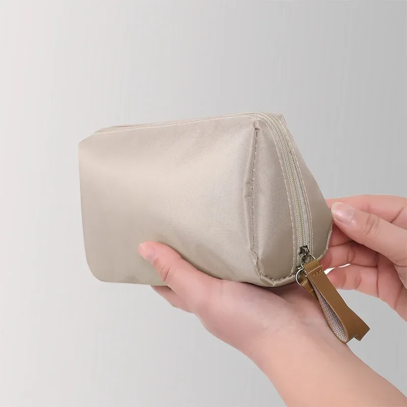 sac de maquillage portable pour femmes, 1 pièce, sac à cosmétiques, pochette pour pièces de monnaie, sac de rangement, mini sac de rouge à lèvres, petit sac de toilette, étui de rangement