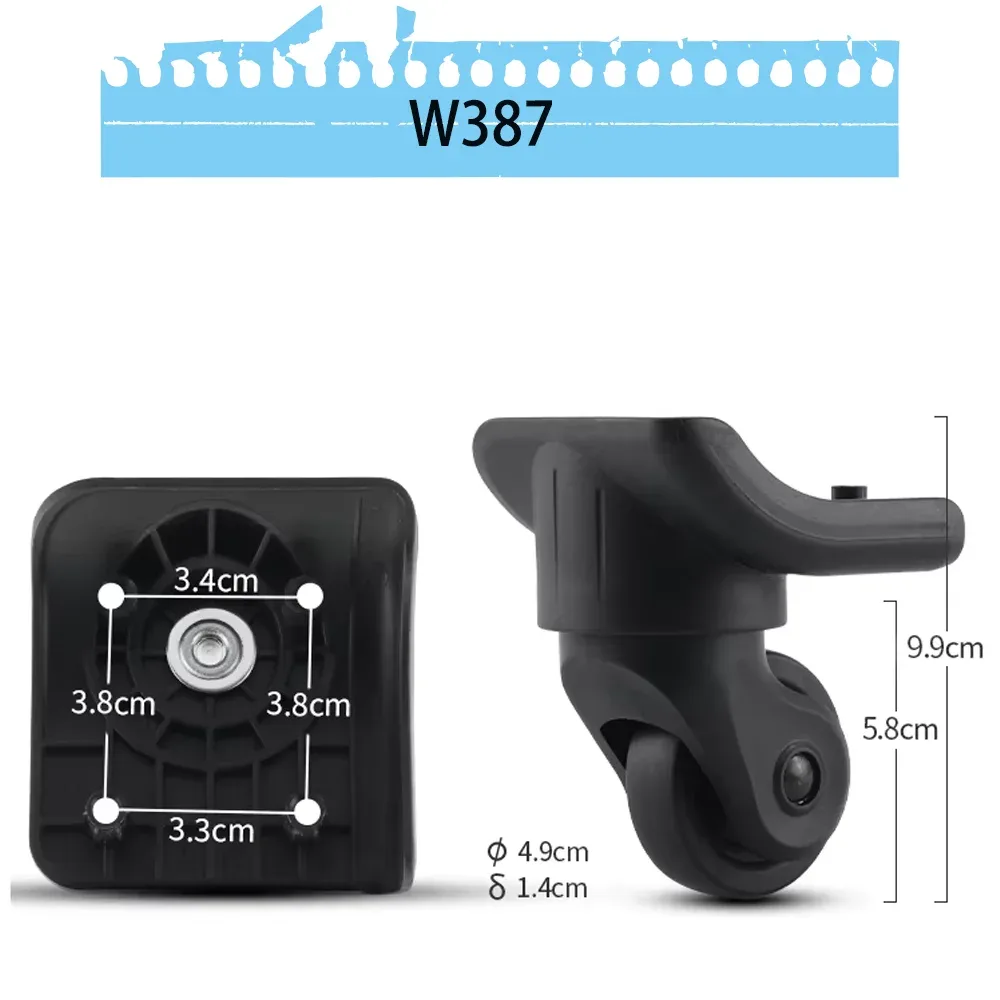 roues de remplacement pour bagages samsonite, pivotantes à 360 degrés, silencieuses, robustes, universelles, durables, pour valises et sacs, à remplacement rapide