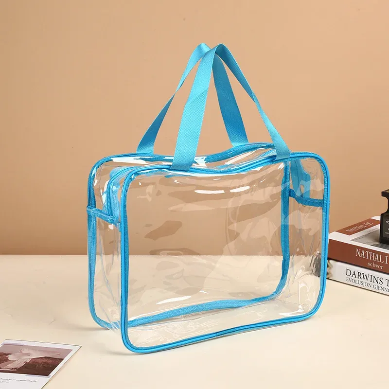 sacs de rangement transparents en pvc personnalisés avec logo imprimé, grands sacs de rangement pour jouets, sacs réutilisables transparents, sacs de voyage imperméables