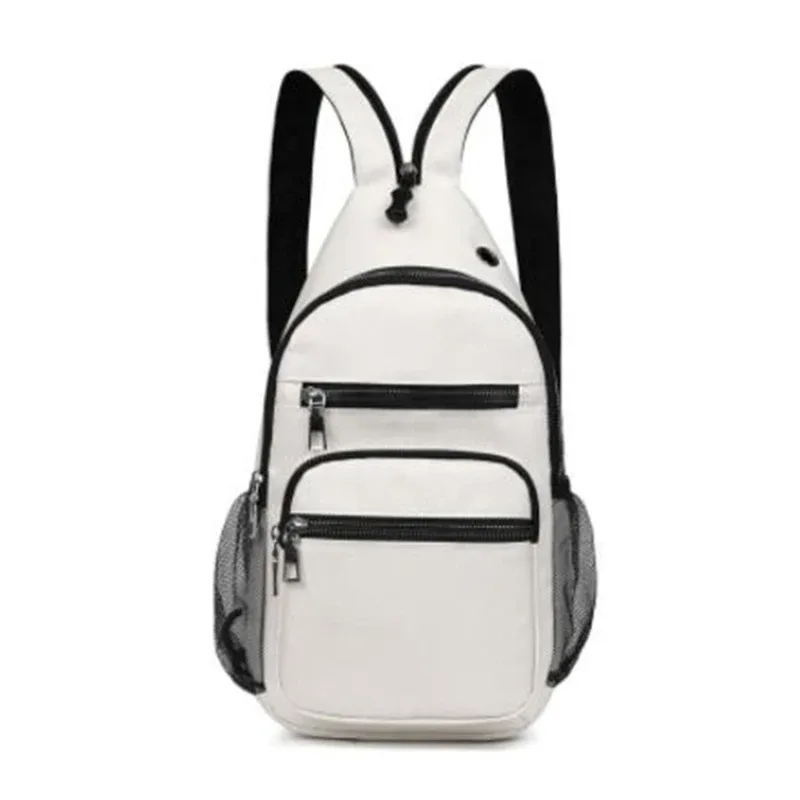 petit sac à dos unisexe à bandoulière, polyvalent, étanche, sac à bandoulière de poitrine, voyage randonnée, sac de jour de grande capacité