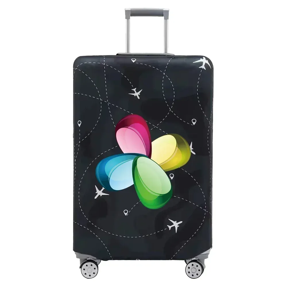 housse de protection pour bagages, housse de protection extensible anti-poussière pour bagages de 18 à 32 pouces, accessoires de voyage, série à motifs 3d