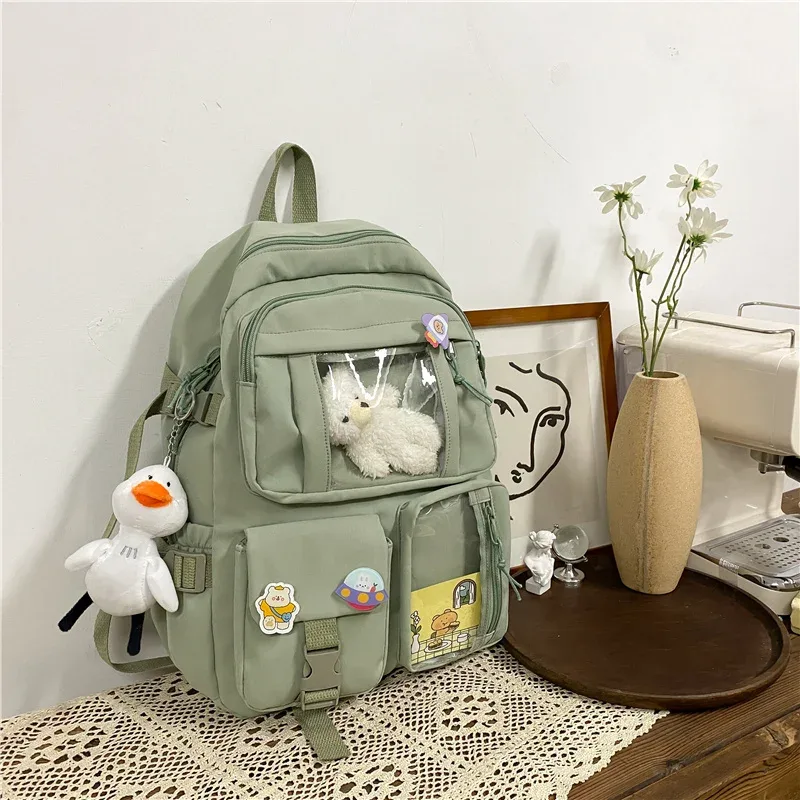 sacs à dos coréens de grande capacité pour femmes, kawaii, sac d'école pour adolescentes, sacs de voyage d'école imperméables, nouvelle collection
