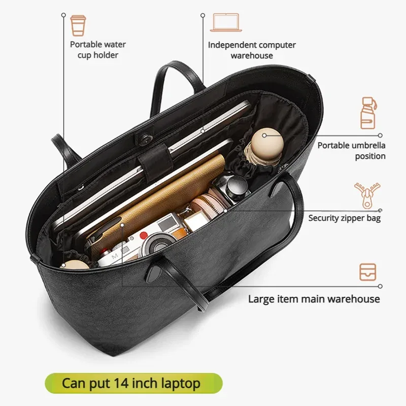 insert organisateur de sac pour neverfull m neverfull, fourre-tout en nylon, rangement d'ordinateur, sac de modification intérieure, accessoires