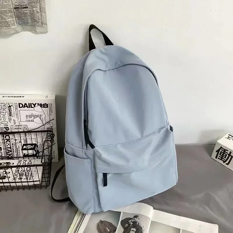 sac à dos polyvalent noir, gris, blanc, rouge, de haute qualité, grande capacité, sac de voyage imperméable, sac d'ordinateur en nylon lavable, unisexe