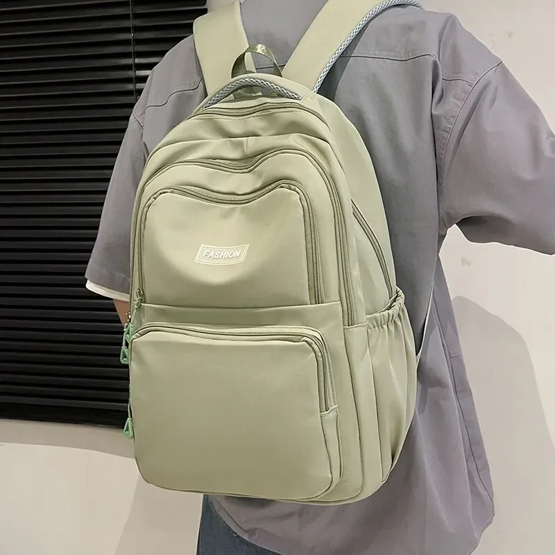 sac à dos décontracté de grande capacité pour collégiens, grande taille, pour filles, simple, couleur unie, voyage, sport, en vente