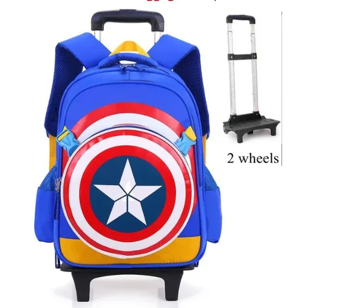 sac de chariot d'école pour enfants pour garçons sac à dos à roulettes d'école pour enfants sac d'école mochilas avec roues sacs à dos à roulettes