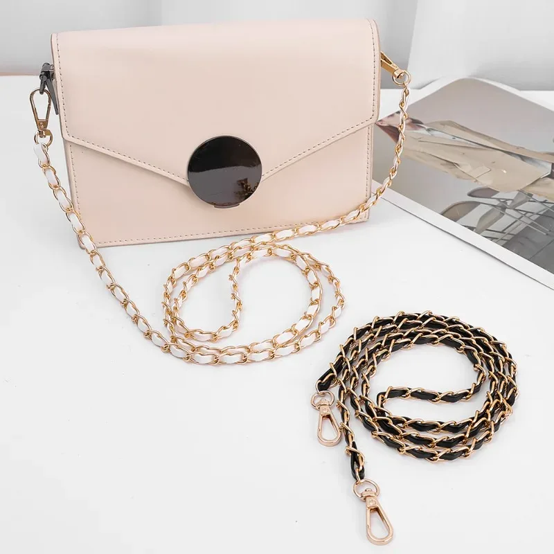 chaîne de sac à bandoulière en métal détachable de 120 cm, sangle de remplacement diy pour sac à main, pièces de sac à main pour femme, chaîne légère