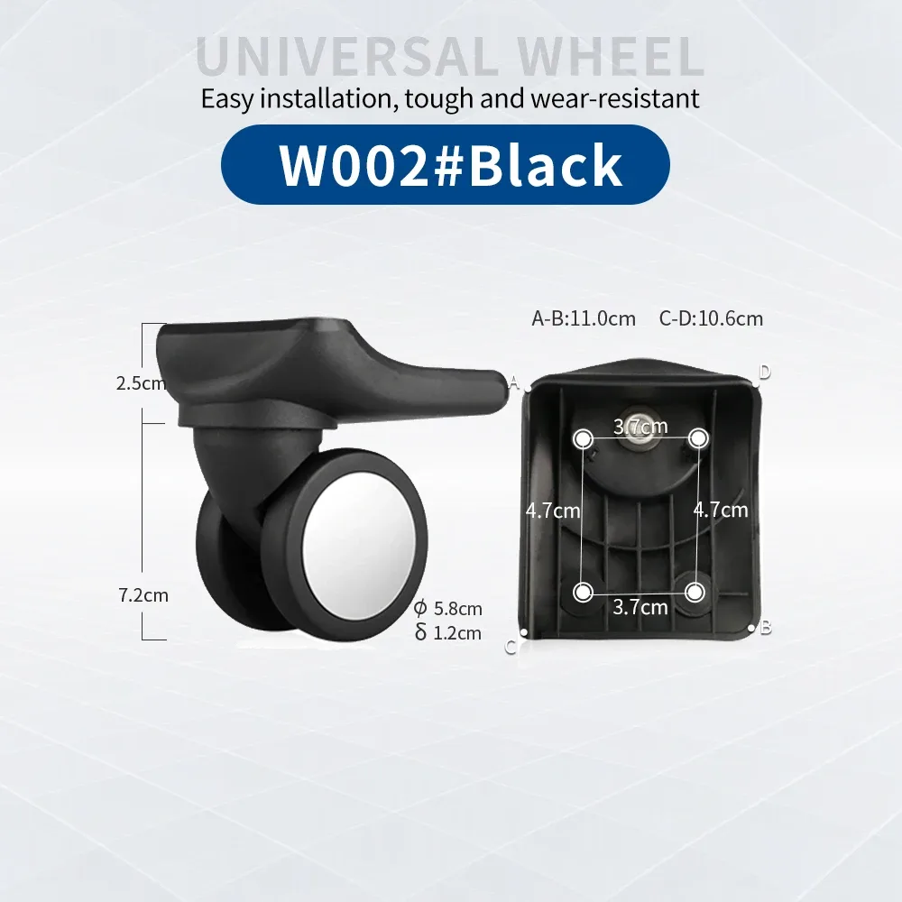 accessoires de roues pour valises, roues universelles pour bagages en cuir, roulettes pour valises à roulettes