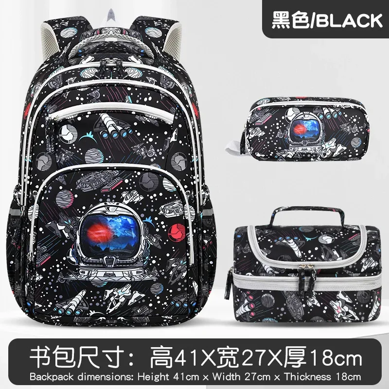 sacs d'école pour enfants, garçons et filles, cartable pour l'école primaire, ensemble de 3 sacs à dos avec sac à lunch, mochila