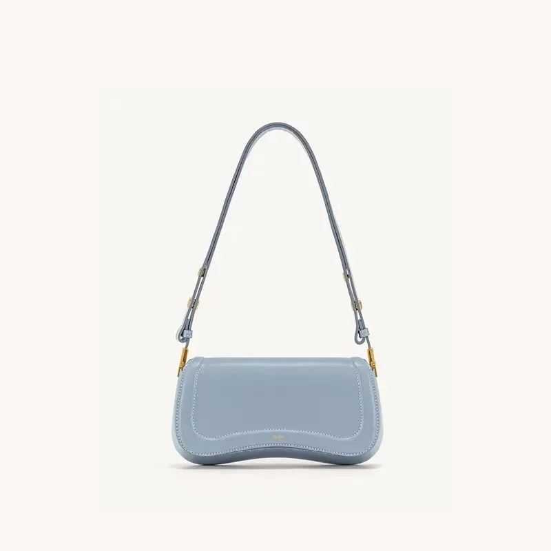 jwpei pudding bag joy sac à bandoulière réglable à une épaule pour femme, cuir véritable 1c56, simple et décontracté