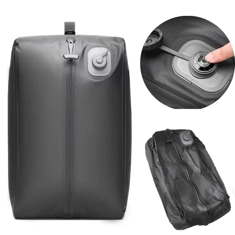 sac sous vide automatique (pompe à air à l'intérieur) sac de rangement réutilisable sac de compression de voya